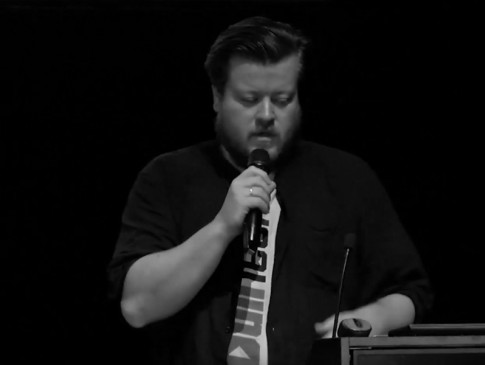 Constant Dullart podczas konferencji Digital Cultures 2019 w Warszawie | Constant Dullart during the Digital Cultures 2019 conference in Warsaw