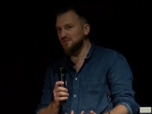 Piotr Kubiński podczas konferencji Digital Cultures 2019 w Warszawie | Piotr Kubiński during the Digital Cultures 2019 conference in Warsaw