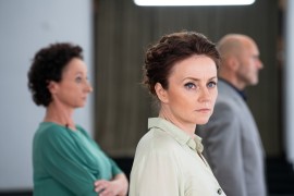 Zdjęcie obsady spektaklu "Nie ma" | Photo of the "Not There" cast