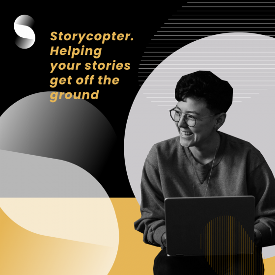 Grafika promująca projekt Storycopter | Storycopter promo art