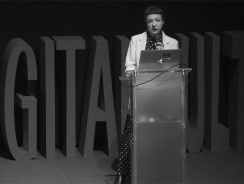 Prezentacja Claudii Molinari podczas konferencji Digital Cultures 2018 | Claudia Mollinari presentation during Digital Cultures 2018 conference