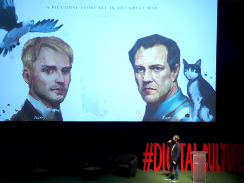 Prezentacja Yoan Fanise podczas konferencji Digital Cultures 2018 | Yoan Fanise presentation during Digital Cultures 2018 conference