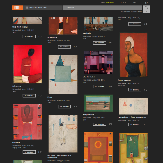 Grafika promująca Zbiory Muzeum Narodowego w Krakowie w cyfrowym świecie kultury | Collections of the National Museum in Kraków in the digital world of culture promo art