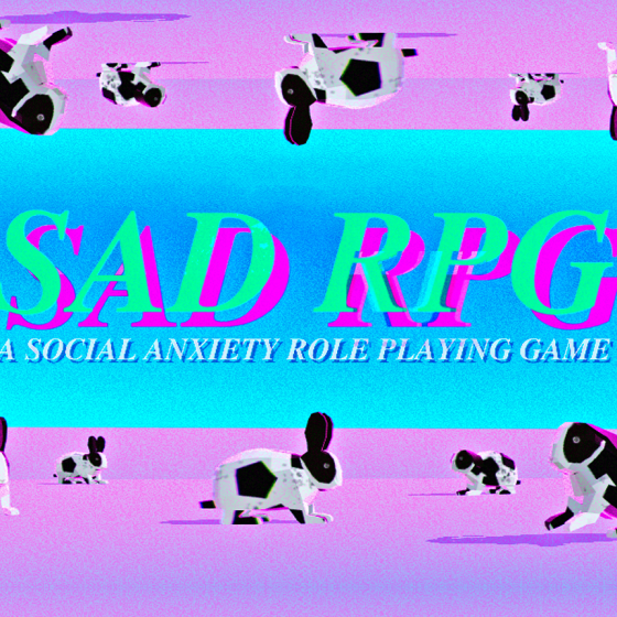 Grafika promująca projekt SAD RPG | SAD RPG: A Social Anxiety Role Playing Game promo art